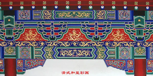 无锡中国建筑彩画装饰图案